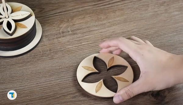 laser cutting art coasters 5