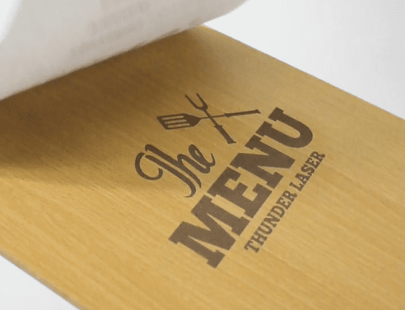 wooden menu board cover