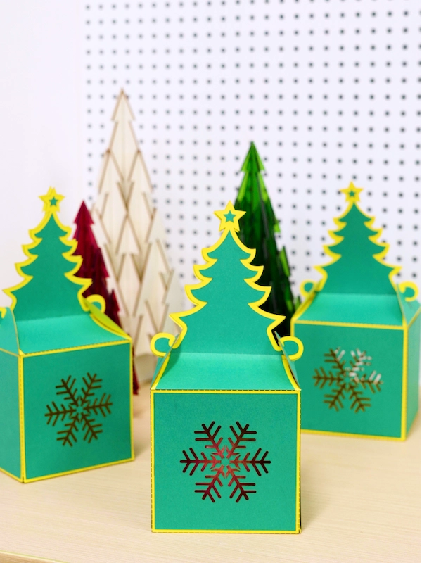 laser cut christmas ornaments box