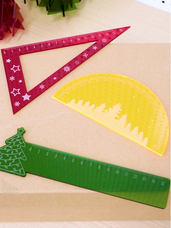 laser cut christmas ornaments rulers