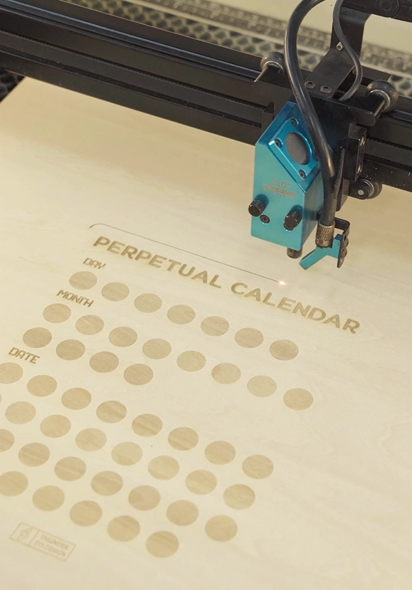 laser cutting perpetual calender 1