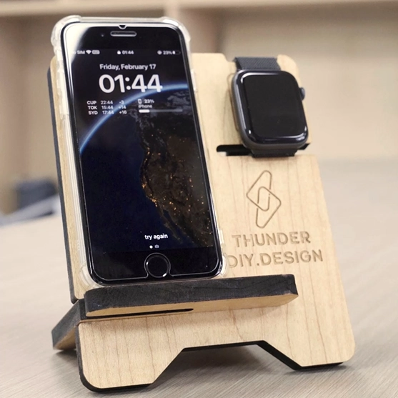 phone and watch stand cover