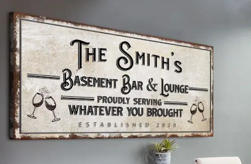 bar sign