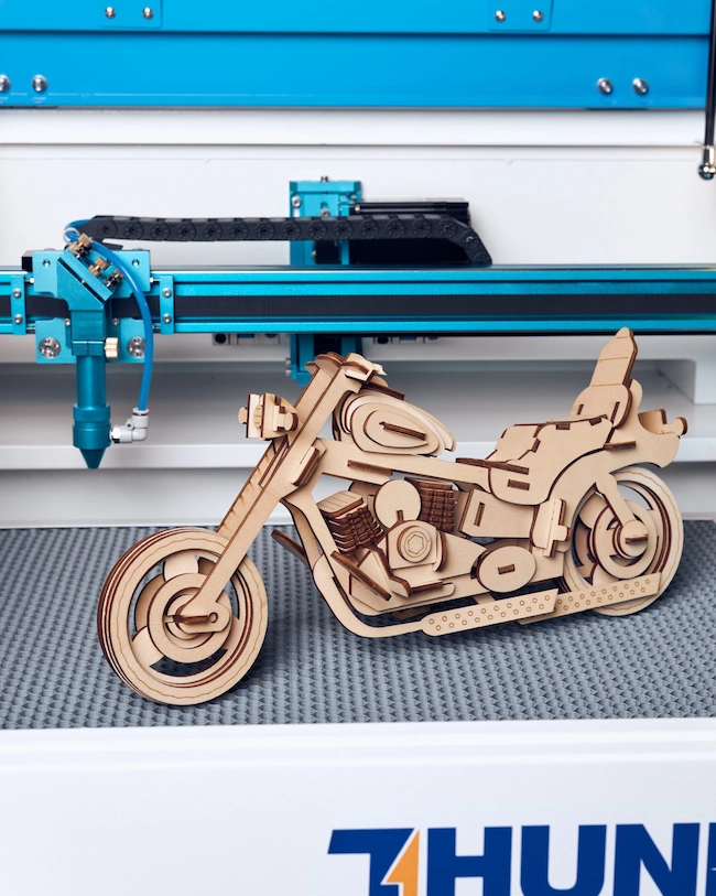 laser cut wood model