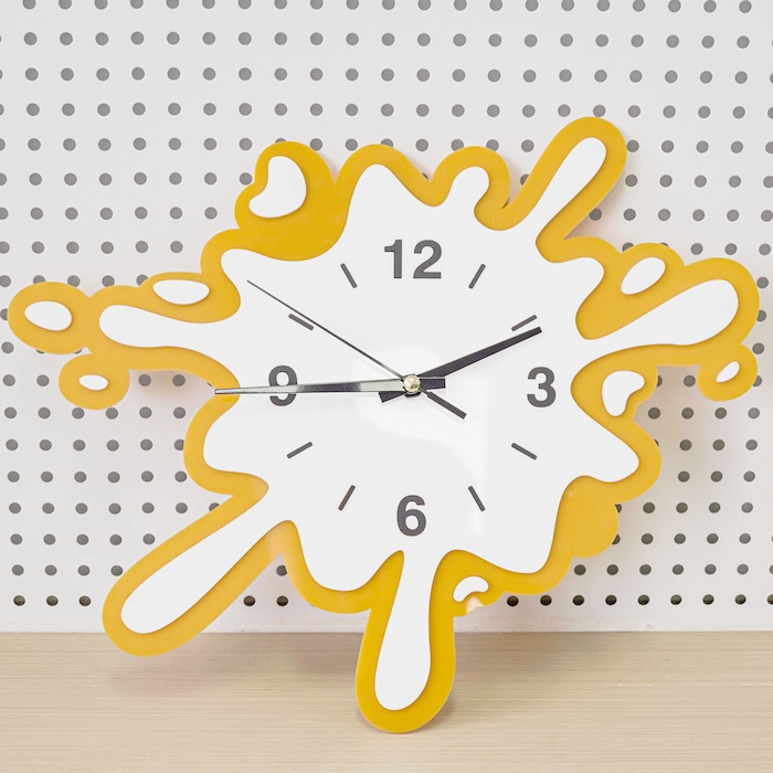 laser cut acrylic clock