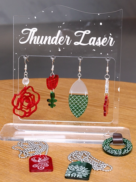 laser cut acrylic earrings