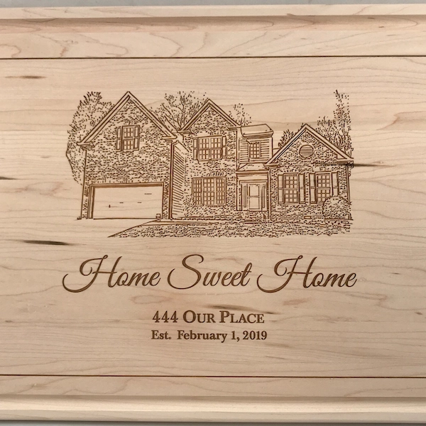 laser engraved photos on wood maple