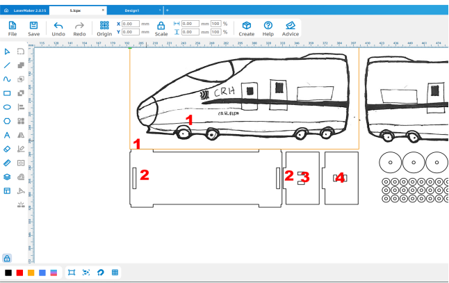 soft drawing A train inventor 22