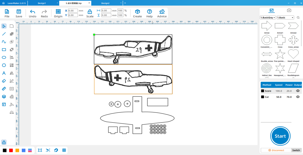 soft drawing Fighter jet 10