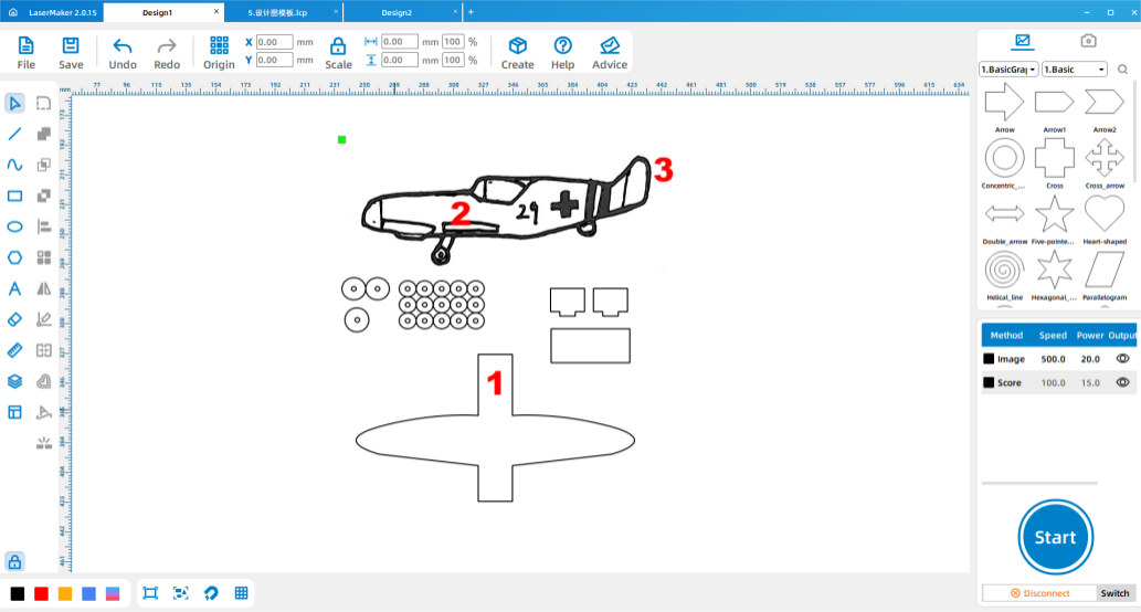 soft drawing Fighter jet 9