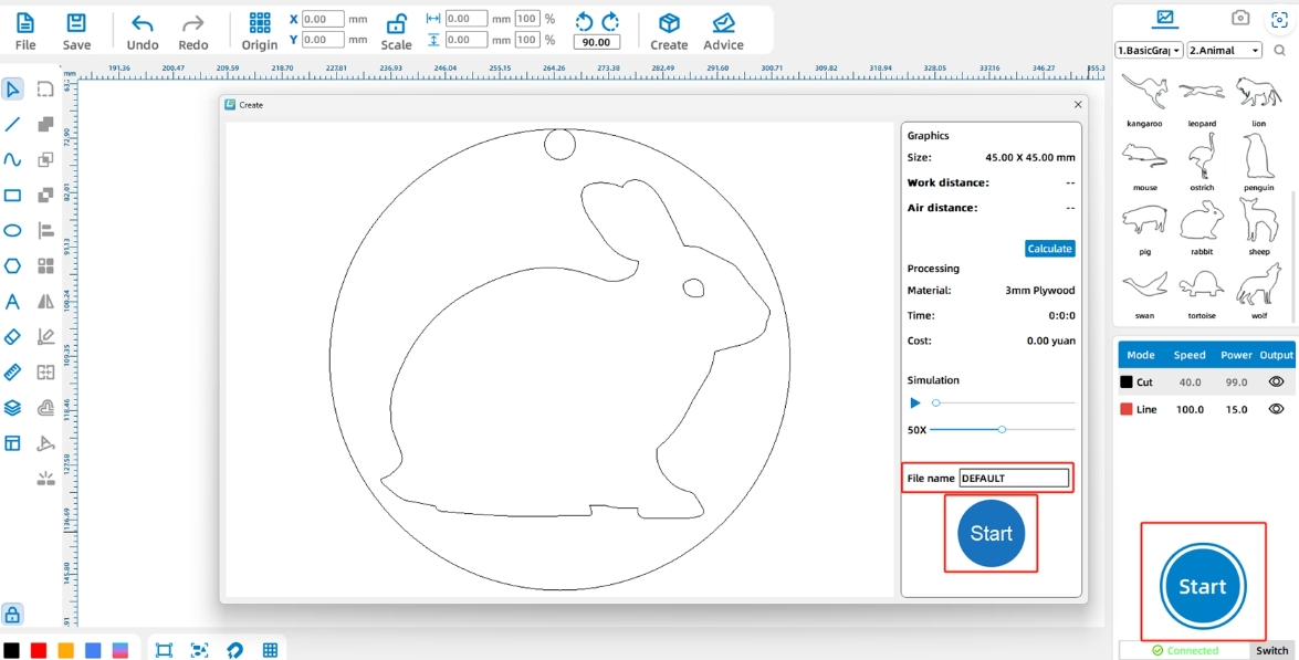 software building Animal Keychain 8