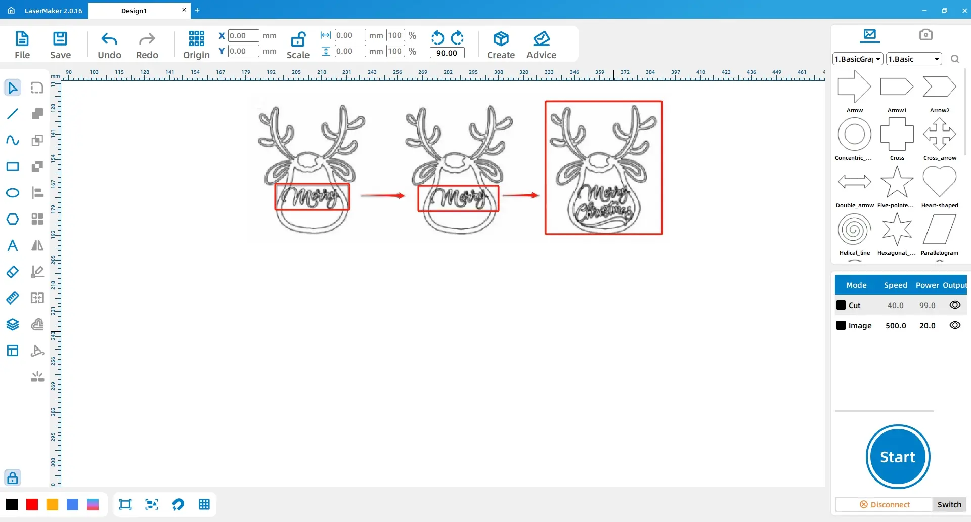 software building Christmas Tree Reindeer Ornament 12