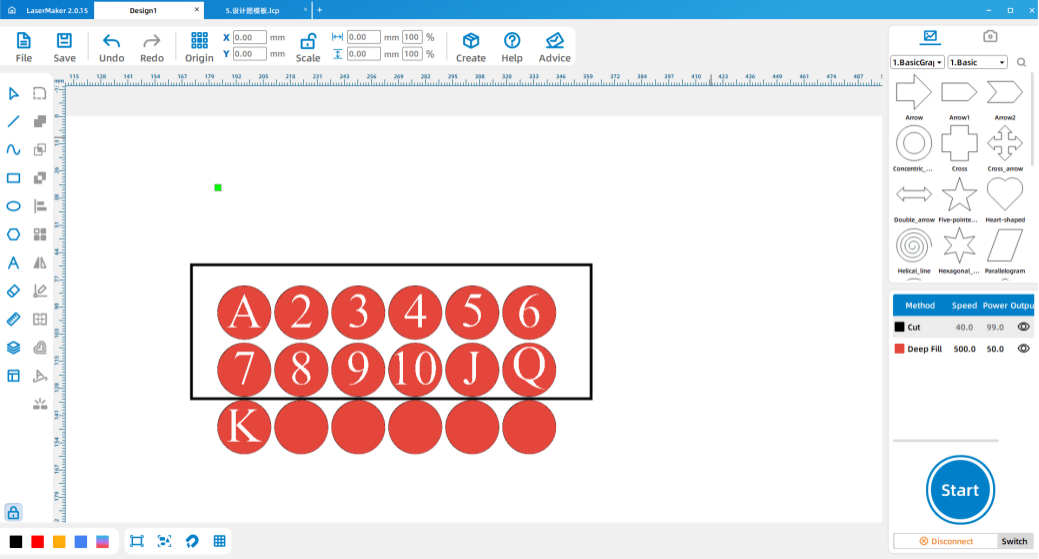 software drawing Playing Card Seal 6