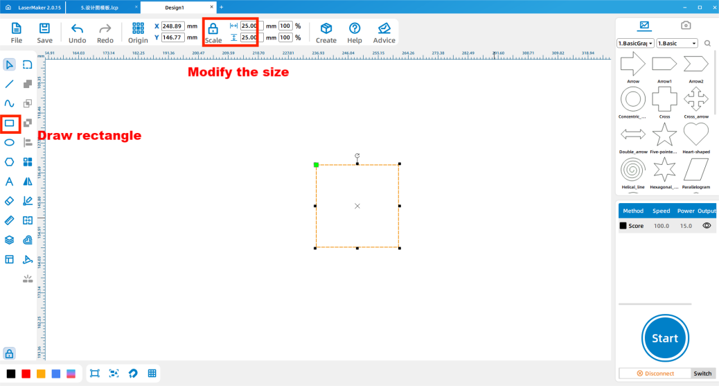 software drawing Single Character Seal 4