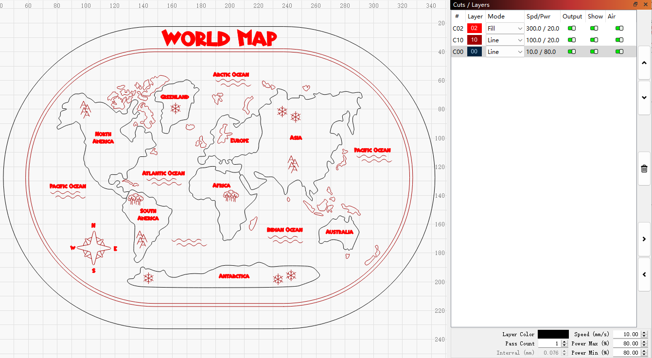 laser world map 2