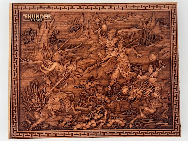 3d laser engraving finished product wood