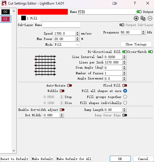 laser marking hammer setting black