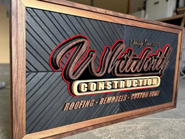 Love how this piece turned out! #woodworker #woodworking #customsign #signs #imadethat #scrollsaw #artist #businesslogo #logo #businesssign (1)