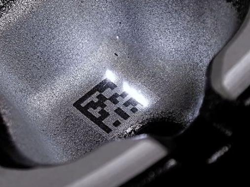 laser etching metal code