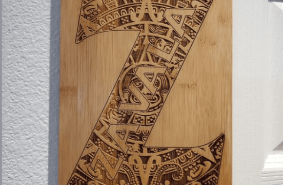 laser bamboo carving